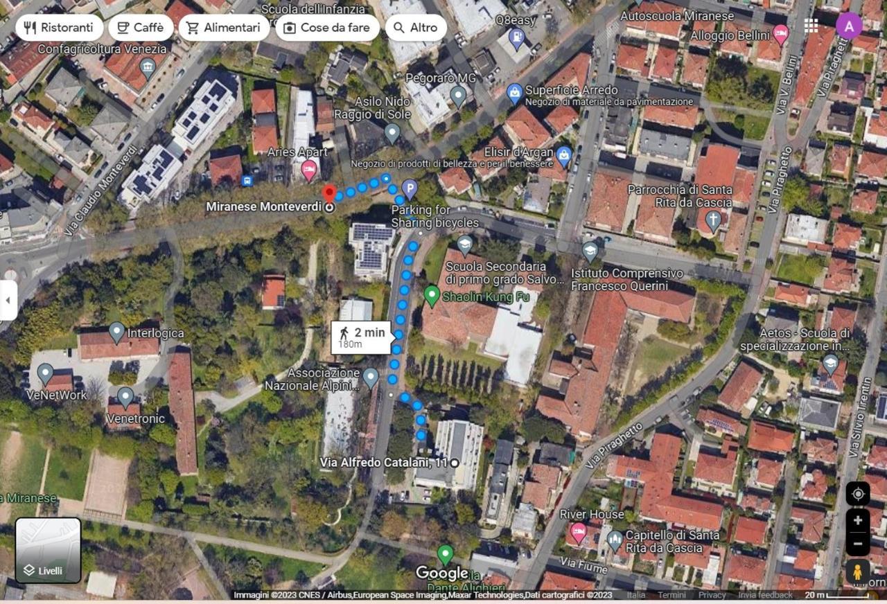 Appartamento Con Parcheggio Gratuito 15Min Da Venezia 梅斯特雷 外观 照片